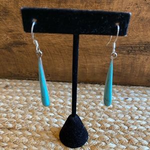Drop Turquoise Earrings